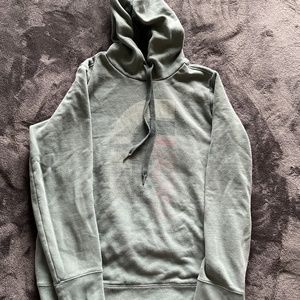 Green Northface hooded sweatshirt